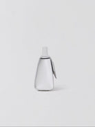 SMFK Geometric Leather Evening Clutch in White